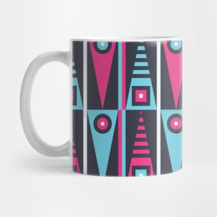 Needle Nose Geometric Abstract Modern Retro Pattern Mug